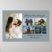 Foto Collage Alle meine Lieben Poster (Vorne)