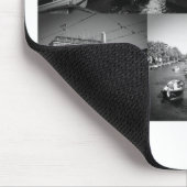 Foto Collage Amsterdam 1 in Schwarzweiß Mousepad (Ecke)