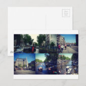 Foto Collage Amsterdam 1 Postkarte (Vorne/Hinten)