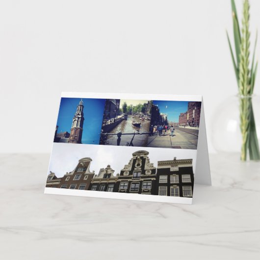 Foto Collage Amsterdam 2 Karte (Vorderseite)