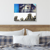 Foto Collage Amsterdam 2 Leinwanddruck (Insitu (Schlafzimmer))