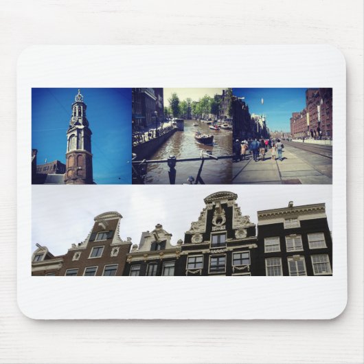 Foto Collage Amsterdam 2 Mousepad (Vorne)