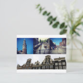 Foto Collage Amsterdam 2 Postkarte (Stehend Vorderseite)