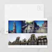 Foto Collage Amsterdam 2 Postkarte (Vorne/Hinten)