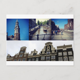 Foto Collage Amsterdam 2 Postkarte