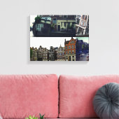 Foto Collage Amsterdam 3 Leinwanddruck (Insitu (Wohnzimmer))