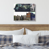 Foto Collage Amsterdam 3 Leinwanddruck (Insitu (Schlafzimmer))
