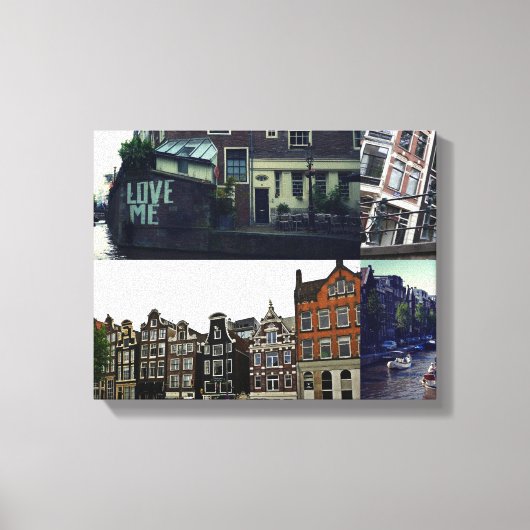Foto Collage Amsterdam 3 Leinwanddruck (Vorderseite)