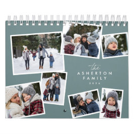 Foto Collage aquamarines Familienbuch Kalender