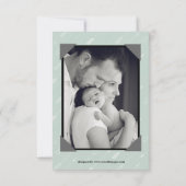 Foto Collage Arrows -3x5 Birth Ankündigung (Rückseite)