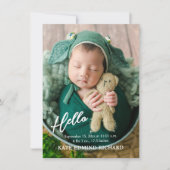 Foto Collage Baby Neugeborene Ankündigung (Vorderseite)