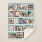 Foto Collage Beach Bookcase für Familien Personali Sherpadecke (Vorderseite)