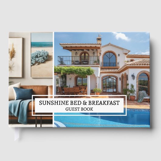 Foto Collage Bed and Breakfast Gästebuch (Vorderseite)