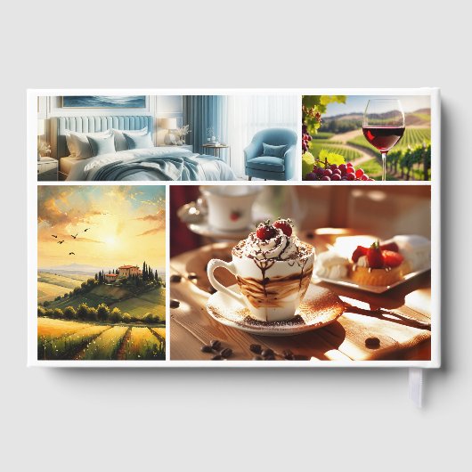 Foto Collage Bed and Breakfast Gästebuch (Rückseite)