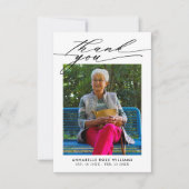 Foto Collage Beerdigung Dankeschön Karte (Vorderseite)