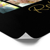 Foto Collage Beerdigung Feier des Lebens Willkomme Poster (Ecke)