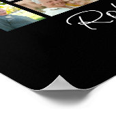 Foto Collage Beerdigung Feier des Lebens Willkomme Poster (Ecke)