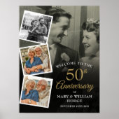 Foto Collage - Begrüßungszeichen zum 50. Jubiläum Poster (Vorne)