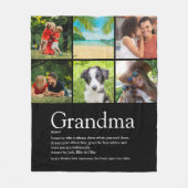 Foto Collage Best Oma, Granny Definition Fleecedecke (Vorderseite)