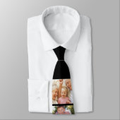 Foto Collage Beste Opa je Schwarz-weiß Krawatte (Gebunden)