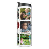 Foto Collage Beste Opa je Text personalisiert Thermosbecher (Nach rechts gedreht)