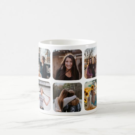Foto Collage Bester Freund Kaffeetasse (Mittel)