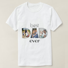 Foto Collage - Bester VATER je T - Shirt