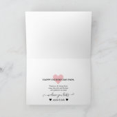 Foto Collage Bester Vater je Vatertag Karte (Innenseite)