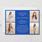 Foto-Collage & Bildunterschriften Königlich Blaues Ankündigung (Rückseite)