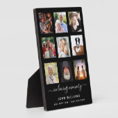 Foto Collage Black Memorial Beerdigung Fotoplatte (Seite)