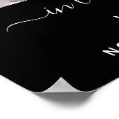 Foto Collage Black Memorial Beerdigung Poster (Ecke)