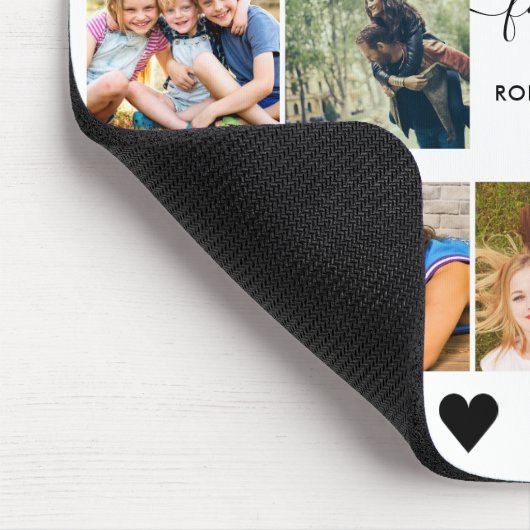 Foto Collage Black Mouse Pad Mousepad (Ecke)