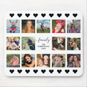 Foto Collage Black Mouse Pad Mousepad