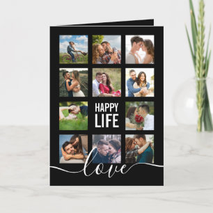 Foto Collage Black Wedding Program Programm