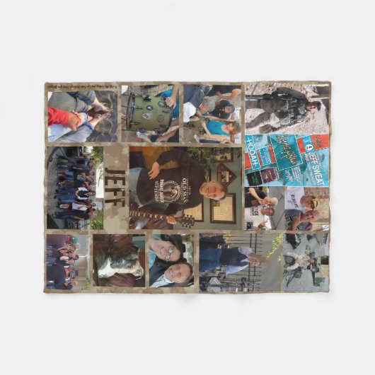 Foto Collage Blanket Fleecedecke (Vorderseite (Horizontal))