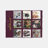 FOTO Collage Blanket Modernes Familiengeschenk Ide Fleecedecke (Vorderseite (Horizontal))