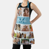 Foto Collage Blue Monogram Schürze (InSitu)