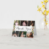 Foto Collage Blumenstrauß Dankeschön Karte (Gelbe Blume)