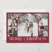 Foto-Collage-Bogen Frohe Weihnachten Vintage (Vorderseite)
