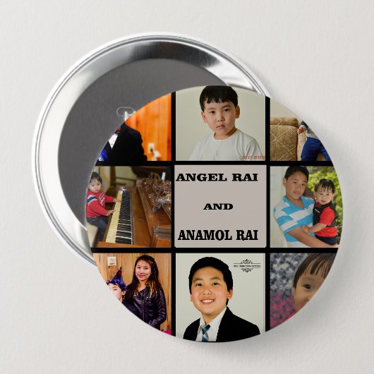 Foto-Collage Button (Vorne & Hinten)