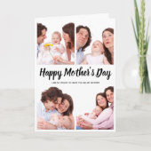 Foto Collage Card für den Muttertag Karte (Vorderseite)