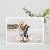 Foto Collage Card für einen lebendigen Küstenurlau (Stehend Vorderseite)