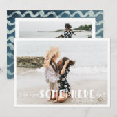 Foto Collage Card für einen lebendigen Küstenurlau (Vorne/Hinten)