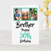 Foto-Collage Card zum 30. Geburtstag Karte (Gelbe Blume)