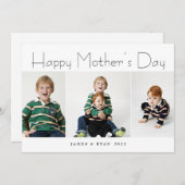 Foto Collage Card zum Geburtstag Feiertagskarte (Vorne/Hinten)