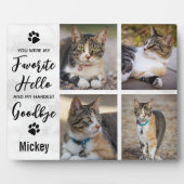 Foto-Collage Cat Memorial für den Heimverlustfall Fotoplatte (Vorderseite)