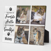 Foto-Collage Cat Memorial für den Heimverlustfall Fotoplatte (Seite)