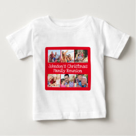 Foto Collage Christmas Family Wiedersehen Baby Baby T-shirt
