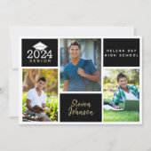 Foto Collage Class of 2024 Senior Abschluss Ankündigung (Vorderseite)