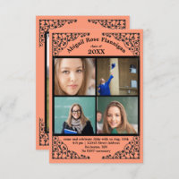 Foto Collage Coral Lace - 3x5 Grad Ankündigung